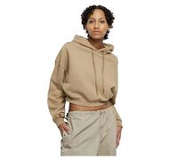 Urban Classics Ladies Cropped Heavy Hoody in Gr. XL in Beige