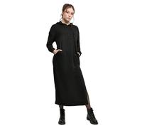 Urban Classics Kleid – Ladies Modal Terry Long Hoody, 60% Polyester, 40% Modal, Schwarz, Gr. S