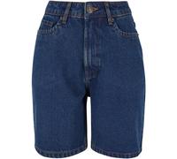 Urban Classics Damen-90er-Bermudashorts Mittelindigo gewaschen 32