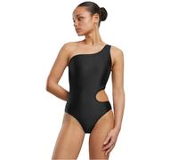 Urban Classics Damen Badeanzug TB6888 – asymmetrischer Cut-Out – Schwarz Größe S