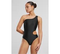 Urban Classics Damen Badeanzug Ladies Asymmetric Cut Out Swimmsuit TB6888 Black-M
