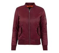 Outdoorjacke URBAN CLASSICS "Ladies Basic Bomber Jacket" Gr. XS, rot (burgundy) Damen Jacken Outdoorjacken (86468852-XS)