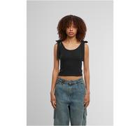 Urban Classics Damen T-Shirt Ladies Tied Basic Jersey Top 2-Pack TB7520A Black/Black-L
