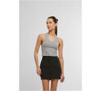 Urban Classics Ladies Basic Neckholder Jersey Top Top grau meliert in XL