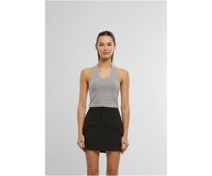 Urban Classics Damen-Basis-Neckholder-Jersey-Top graumeliert XS