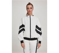 Urban Classics Damen Jacke Ladies Crinkle Batwing Jacket, Schwarz (Blk/Wht 00050), Medium (Herstellergröße: M)