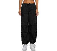 Urban Classics Damen Baumwoll-Cargo-Parachute-Hose Cargo-Hose schwarz 4XL