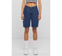 Urban Classics - Ladies 90‘s Bermuda Mid Indigo Washed - Shorts - Blau - W31 - 100% Baumwolle,Baumwolle Blau W31