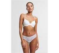 Urban Classics Damen BH mit Bügel Ladies Padded Bra With Lace At Back TB7848 White-70A