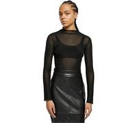 Urban Classics Ladies Mesh Turtleneck Body in Gr. 5XL in Schwarz