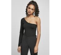 Urban Classics Damen Body Ladies Organic Asymmetric One Sleeve Body Black-M
