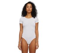 Urban Classics Damen Body Ladies Organic Stretch Jersey Body, Kurzarm Body für Frauen, Bio-Baumwolle, white, XL