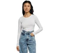 Urban Classics Damen Stretch-Jersey Langarm-Body Weiß Größe 5XL