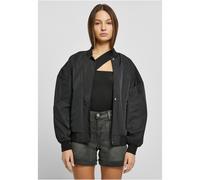 Urban Classics Ladies Recycled Oversized Light Bomber Jacket in Gr. L in Schwarz