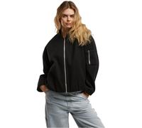 Urban Classics Damen Jacke Ladies Faux Wool Bomber Jacket TB8107 Black-M