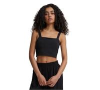 Urban Classics Damen Cropped Top Shirt, Schwarz, XL EU