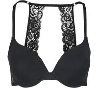 Urban Classics Damen Bügel BH Ladies Padded Bra With Lace Back TB7848 Black-85B