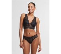 Urban Classics Damen bügelloser BH Ladies Allover Lace Bra Padded TB7656 Black-L