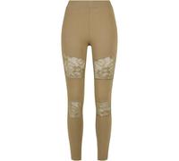 Urban Classics Damen Leggings Ladies Laces Inset Khaki Größe S