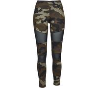 Urban Classics Leggings Camo Tech Mesh WoodCamo/Black Damen L