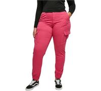 Urban Classics Cargohose Ladies Cotton Twill Utility Pants Damen Hibiskus Pink Gr. 26