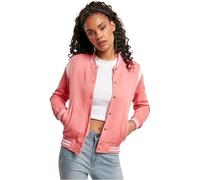 Urban Classics Ladies Inset College Sweat Jacket in Gr. 5XL in Pink