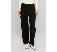 Urban Classics Damen Denim in Relaxed Straight-Fit, schwarz, 28