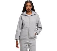 Urban Classics Ladies Fluffy Zip Hoodie in Gr. M in Grau
