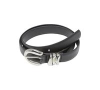 Urban Classics Women's TB7213-Chunky Multiple Loop Synthetic Leather Belt, Black/Silver, L/XL