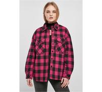Urban Classics Damen Hemd Ladies Flanell Padded Overshirt Wildviolet/Black-M