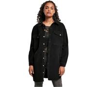 Urban Classics Ladies Long Corduroy Overshirt in Gr. XS in Schwarz