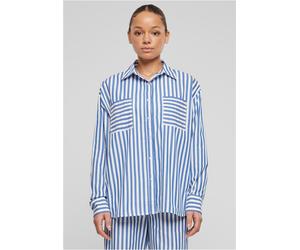 Urban Classics Damen Hemd Ladies Striped Relaxed Shirt TB6846 White/Blue-L