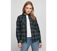 Urban Classics Damen Hemd Ladies Turnup Checked Flanell Shirt Jasper/Black-M
