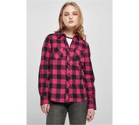 Urban Classics Ladies Turnup Checked Flanell Shirt in Gr. 3XL in Violet