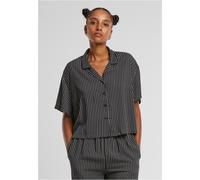 Urban Classics Kurzarmhemd TB4365-00826-0046 Damen 100% Viskose Loose Fit Schwarz/Weiß Gr. M