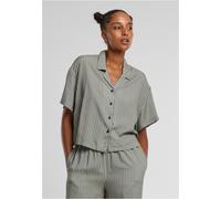 Urban Classics Damen Hemd Ladies Viscose Resort Shirt TB4365 Paleolive/White-3XL
