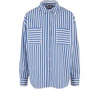 Urban Classics Damen Hemdbluse Ladies Striped Relaxed Shirt, Langarm Hemdbluse für Frauen, Relaxed Fit, Größen XS - 5XL