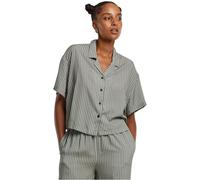 Urban Classics Damen Hemd Ladies Viscose Resort Shirt TB4365 Paleolive/White-M