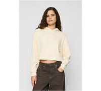 Urban Classics Damen-Hoodie aus leichtem Frottee, Oversized-Crop, whitesand, Größe S