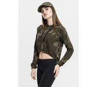 Urban Classics Damen Hoody Camo Cropped – Olive Camo (775) – Gr. M