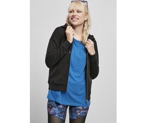 Urban Classics Damen Hoodie Ladies Organic Terry Zip Hoody Black-S