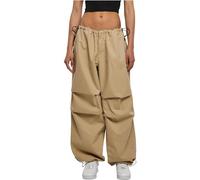 Stoffhose URBAN CLASSICS "Urban Classics Damen Ladies Cotton Parachute Pants" Gr. 4XL, US-Größen, beige (wetsand) Damen Hosen (65521426-4XL) wetsand