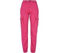 Urban Classics Ladies Cotton Twill Utility Pants Hibiskus Pink Größe: 27 | Cargohosen Outlet | Damen | Rosa