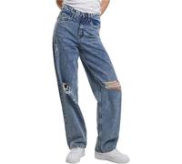 Urban Classics Damen TB6155-Ladies Distressed 90's Wide Leg Denim Pants Hose, Vintage lightblue Washed, 26