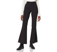 Urban Classics Herren TB4536-Ladies Flared Pin Stripe Pants Hose, Black/White, 5XL