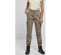 Urban Classics Damen Ladies High Waist Cargo Pants Hose, softtaupe, 32