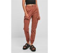 Urban Classics Damen Hose Ladies High Waist Cargo Pants Terracotta-33