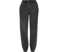Urban Classics Damen Hose Ladies High Waist Stone Washed Sweat Pants Black-M