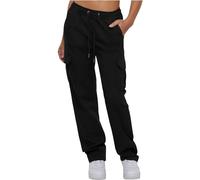 Urban Classics Damen TB6158-Ladies High Waist Twill Cargo Pants Hose, Black, L
