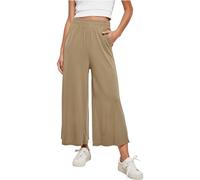 Urban Classics Damenhose Ladies Modal Culotte 3/4-Länge Gummibund Khaki XXL